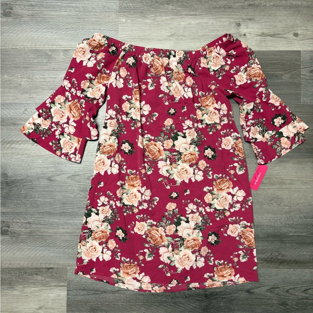 Target Xhilaration Floral Off-Shoulder Dress